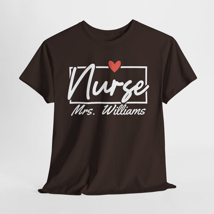 Personalized Nurse Shirt, Custom Nurse Shirt, Gift for Nurses, Nurse Appreciation, Nursing School Tee, Nurse Tee, Registered Nurse Tee