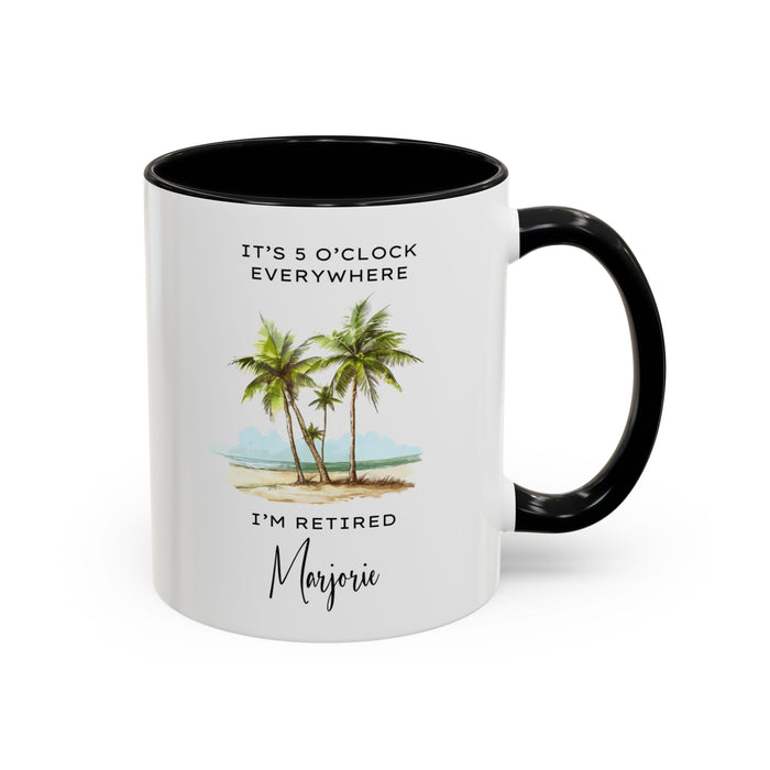 Customized Retirement Mug, Gift for Retiree, Officially Retired, Personalized Retiree Mug, Mug for Retiree, Retirement Gift for a Man