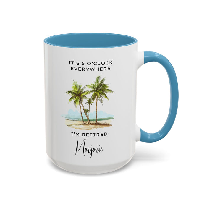 Customized Retirement Mug, Gift for Retiree, Officially Retired, Personalized Retiree Mug, Mug for Retiree, Retirement Gift for a Man