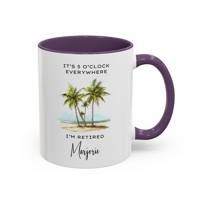 Customized Retirement Mug, Gift for Retiree, Officially Retired, Personalized Retiree Mug, Mug for Retiree, Retirement Gift for a Man