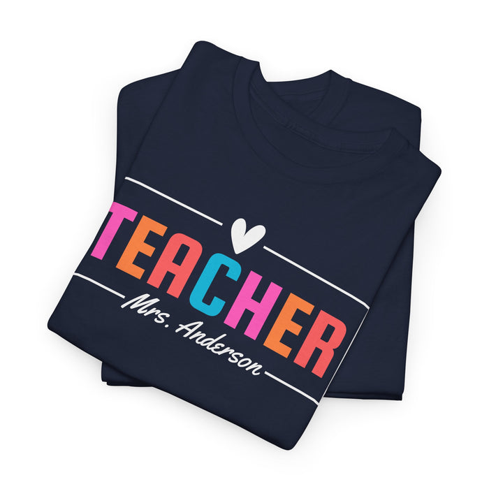 Personalized Teacher Shirt, Custom Teacher Shirt, Gift for Teachers, Kindergarten Teacher Shirt, Teacher Appreciation, Teacher's Day