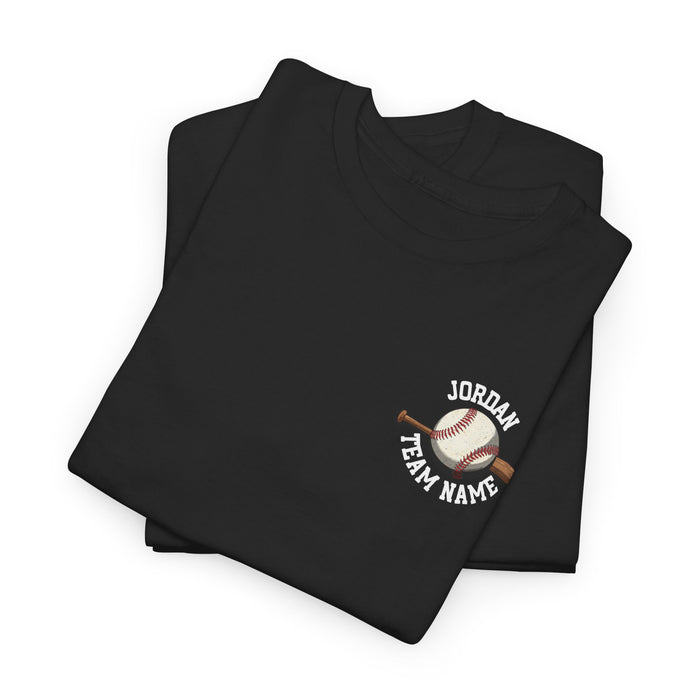 Personalized Baseball Pocket Shirt, Custom Baseball Shirt, Game Day Baseball Tee, Gift for Baseball Players, Custom Baseball Team Shirt