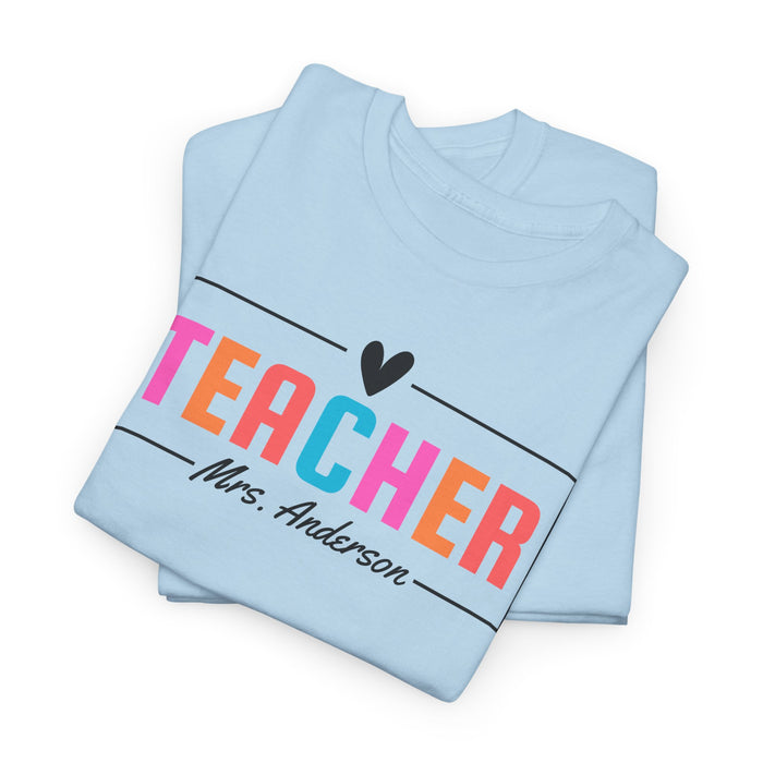 Personalized Teacher Shirt, Custom Teacher Shirt, Gift for Teachers, Kindergarten Teacher Shirt, Teacher Appreciation, Teacher's Day