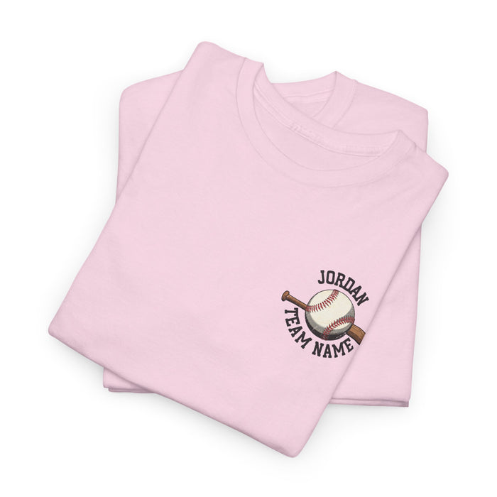 Personalized Baseball Pocket Shirt, Custom Baseball Shirt, Game Day Baseball Tee, Gift for Baseball Players, Custom Baseball Team Shirt