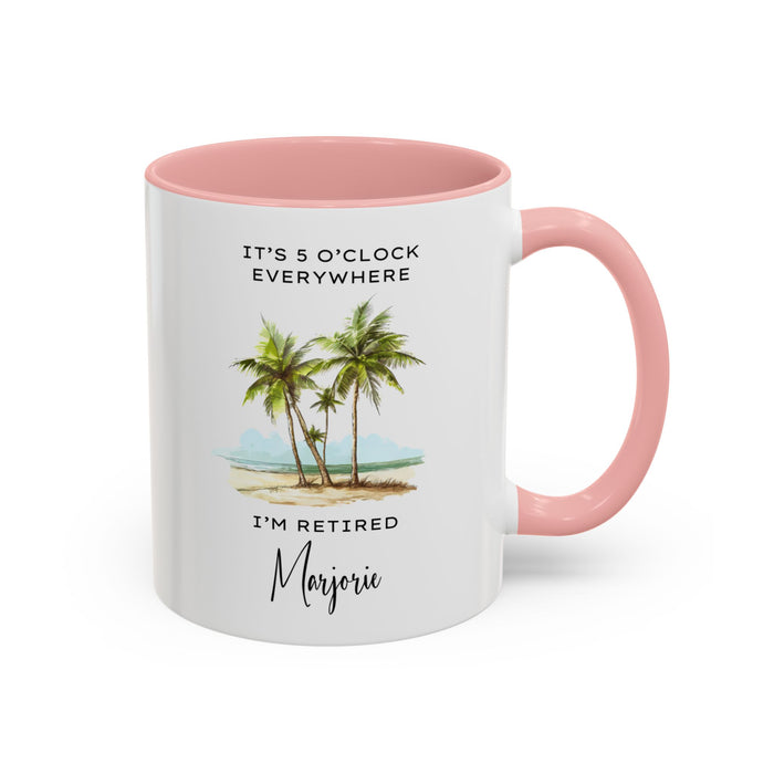 Customized Retirement Mug, Gift for Retiree, Officially Retired, Personalized Retiree Mug, Mug for Retiree, Retirement Gift for a Man