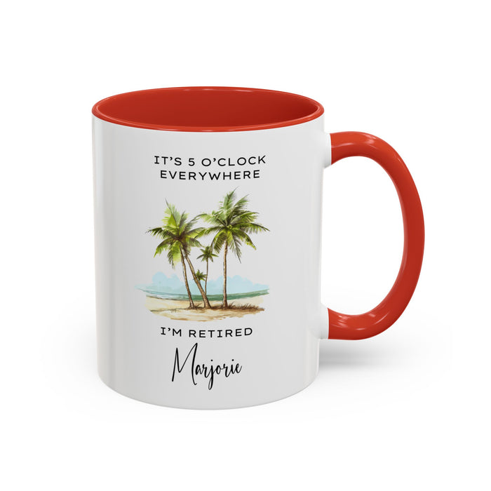 Customized Retirement Mug, Gift for Retiree, Officially Retired, Personalized Retiree Mug, Mug for Retiree, Retirement Gift for a Man