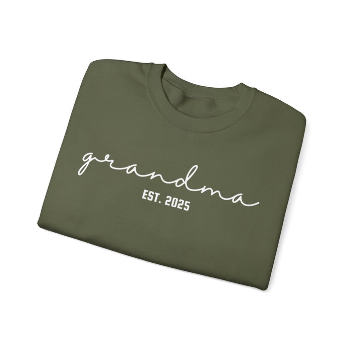 Custom Grandma Sweatshirt with Grandkids Names on Sleeve, Personalized Grandma Tee, Granny Outfit, Gigi Mimi Crewneck, Mothers Day Gift