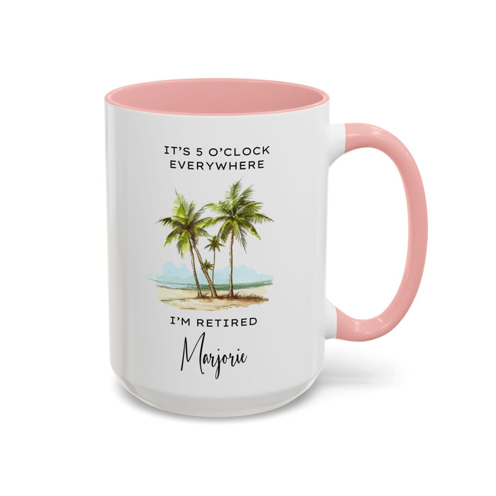 Customized Retirement Mug, Gift for Retiree, Officially Retired, Personalized Retiree Mug, Mug for Retiree, Retirement Gift for a Man