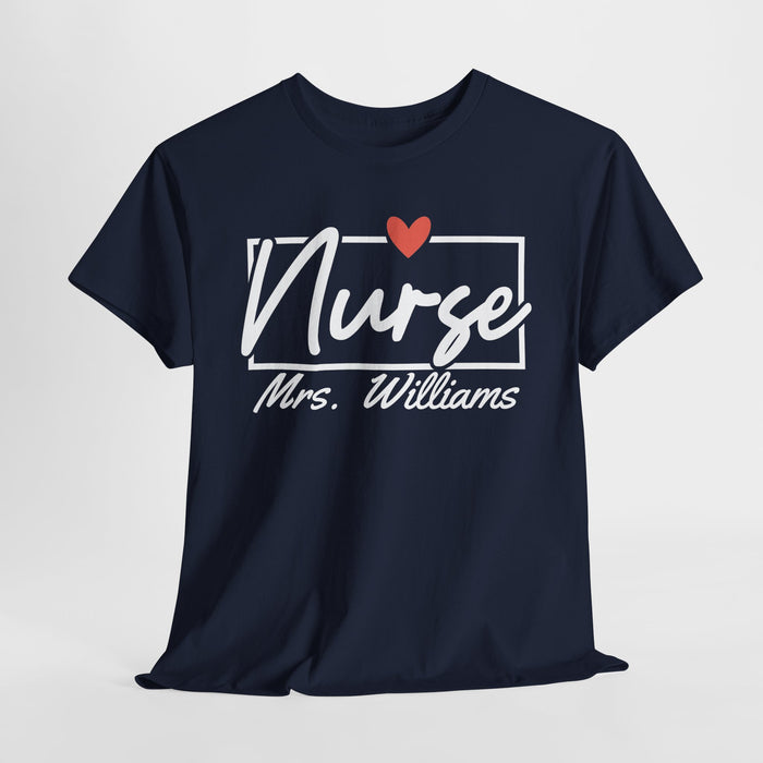 Personalized Nurse Shirt, Custom Nurse Shirt, Gift for Nurses, Nurse Appreciation, Nursing School Tee, Nurse Tee, Registered Nurse Tee