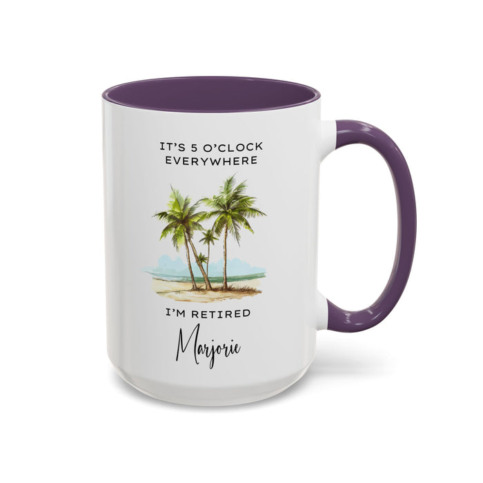 Customized Retirement Mug, Gift for Retiree, Officially Retired, Personalized Retiree Mug, Mug for Retiree, Retirement Gift for a Man