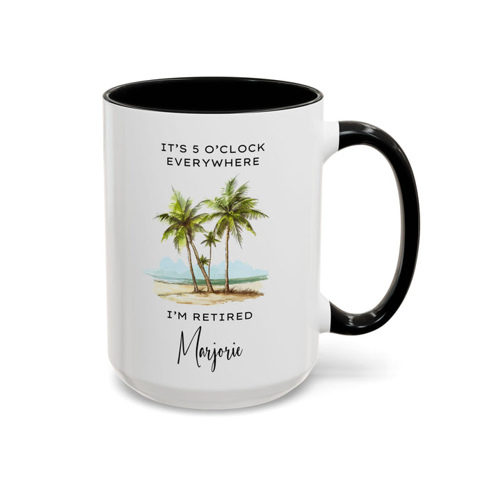Customized Retirement Mug, Gift for Retiree, Officially Retired, Personalized Retiree Mug, Mug for Retiree, Retirement Gift for a Man