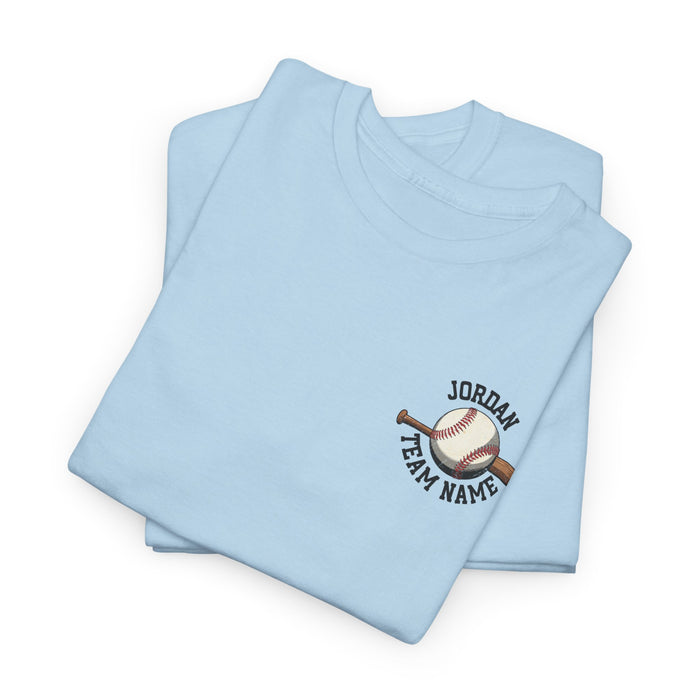 Personalized Baseball Pocket Shirt, Custom Baseball Shirt, Game Day Baseball Tee, Gift for Baseball Players, Custom Baseball Team Shirt