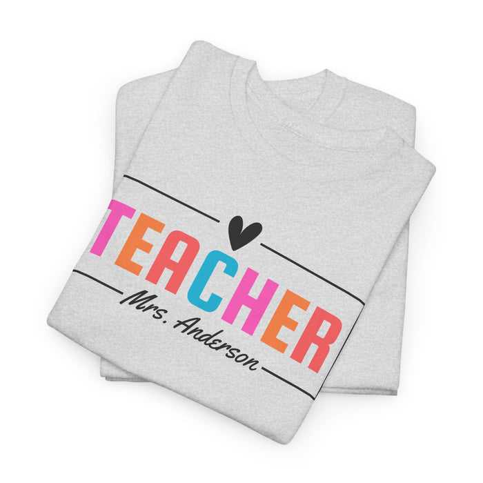 Personalized Teacher Shirt, Custom Teacher Shirt, Gift for Teachers, Kindergarten Teacher Shirt, Teacher Appreciation, Teacher's Day