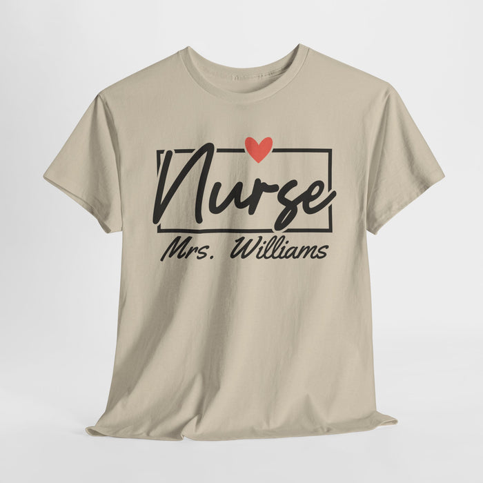 Personalized Nurse Shirt, Custom Nurse Shirt, Gift for Nurses, Nurse Appreciation, Nursing School Tee, Nurse Tee, Registered Nurse Tee