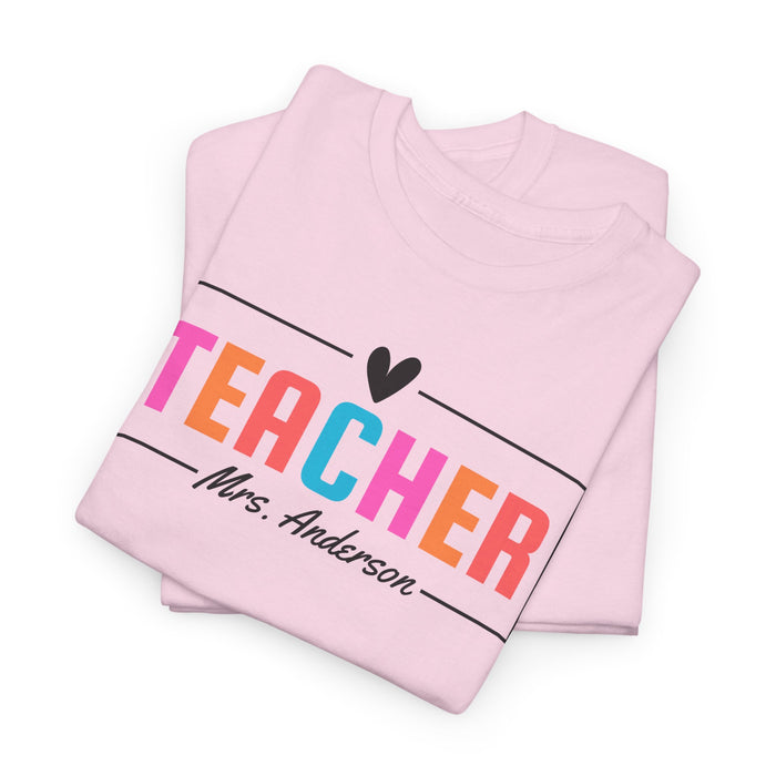 Personalized Teacher Shirt, Custom Teacher Shirt, Gift for Teachers, Kindergarten Teacher Shirt, Teacher Appreciation, Teacher's Day