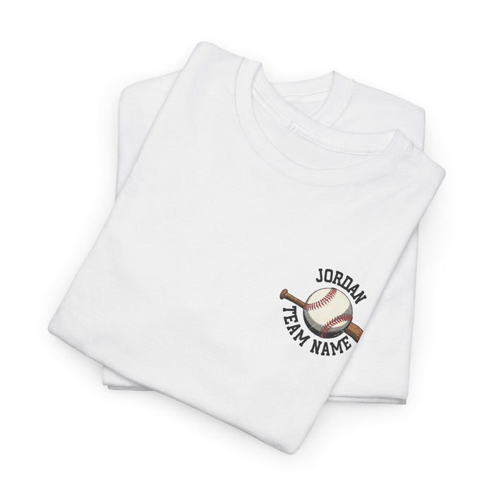 Personalized Baseball Pocket Shirt, Custom Baseball Shirt, Game Day Baseball Tee, Gift for Baseball Players, Custom Baseball Team Shirt