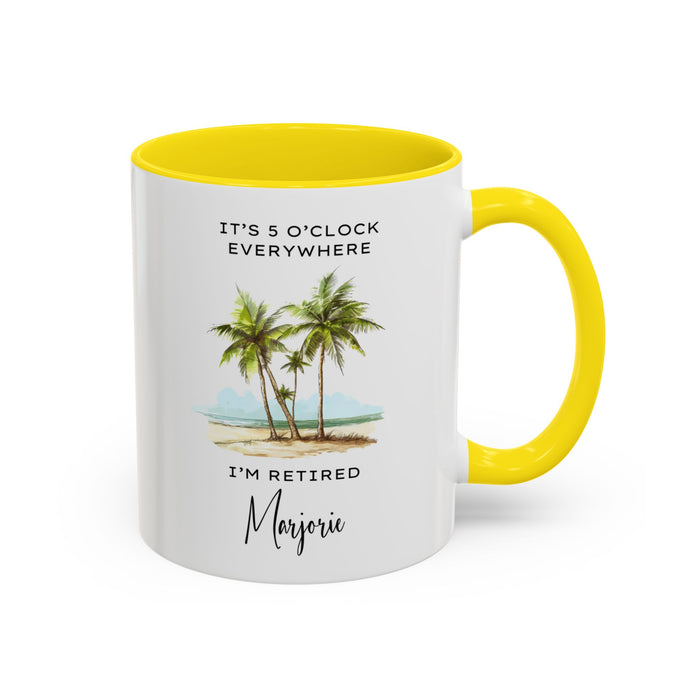 Customized Retirement Mug, Gift for Retiree, Officially Retired, Personalized Retiree Mug, Mug for Retiree, Retirement Gift for a Man