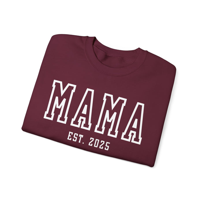 Custom Mama Sweatshirt with Kids Names on Sleeve, Personalized Mama Tee, Mommy Outfit, Mom Mummy Crewneck, Mothers Day Gift