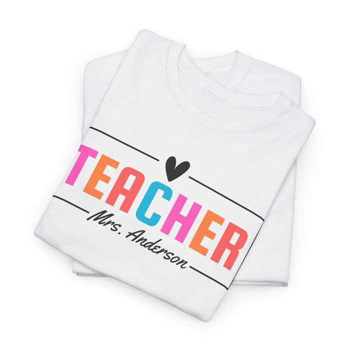 Personalized Teacher Shirt, Custom Teacher Shirt, Gift for Teachers, Kindergarten Teacher Shirt, Teacher Appreciation, Teacher's Day