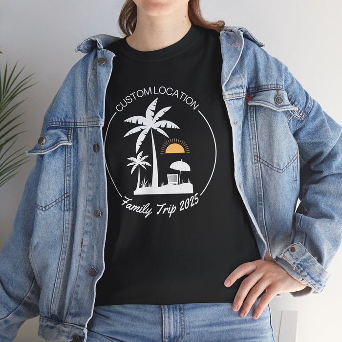 Custom Family Trip 2025 Shirt, Custom Summer Shirt, Custom Family Vacation Shirts, Family Vacation Shirts, Custom Vacation Shirts, Beach Tee