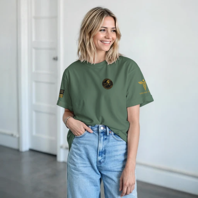 30th Air Defense From Chaos Comes Order Military Shirt Black, Military Green and Sand Color