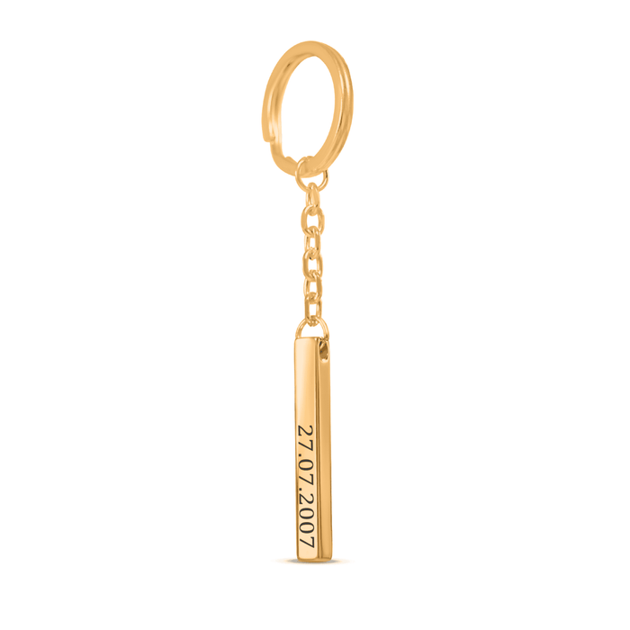 Custom Date Keychain – Personalized Engraved Keychain with Special Dates, Ideal for Anniversaries, Birthdays & Memorable Moments