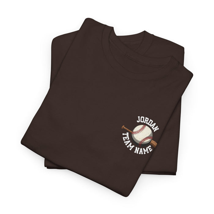 Personalized Baseball Pocket Shirt, Custom Baseball Shirt, Game Day Baseball Tee, Gift for Baseball Players, Custom Baseball Team Shirt