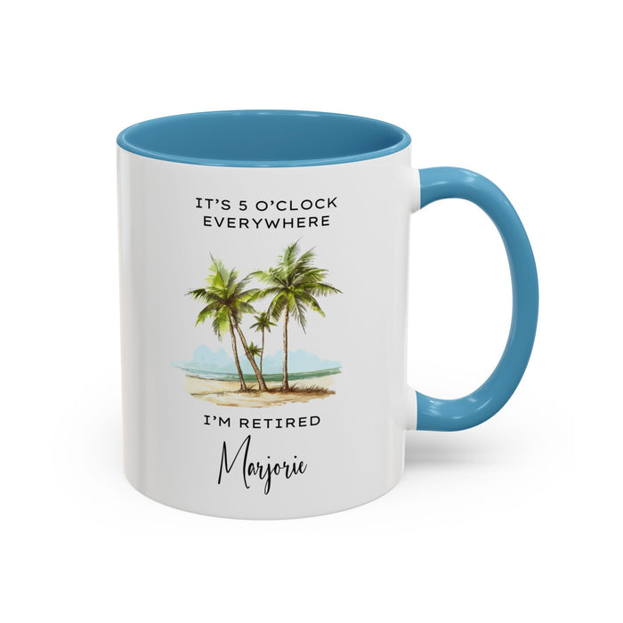 Customized Retirement Mug, Gift for Retiree, Officially Retired, Personalized Retiree Mug, Mug for Retiree, Retirement Gift for a Man