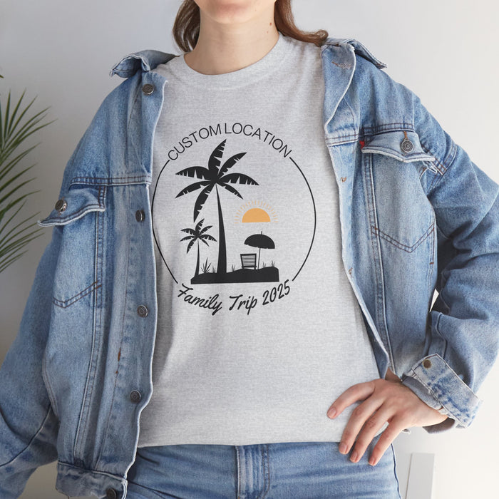 Custom Family Trip 2025 Shirt, Custom Summer Shirt, Custom Family Vacation Shirts, Family Vacation Shirts, Custom Vacation Shirts, Beach Tee