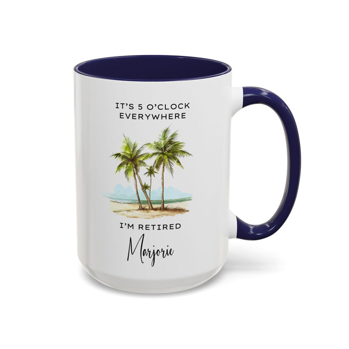 Customized Retirement Mug, Gift for Retiree, Officially Retired, Personalized Retiree Mug, Mug for Retiree, Retirement Gift for a Man