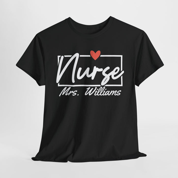 Personalized Nurse Shirt, Custom Nurse Shirt, Gift for Nurses, Nurse Appreciation, Nursing School Tee, Nurse Tee, Registered Nurse Tee