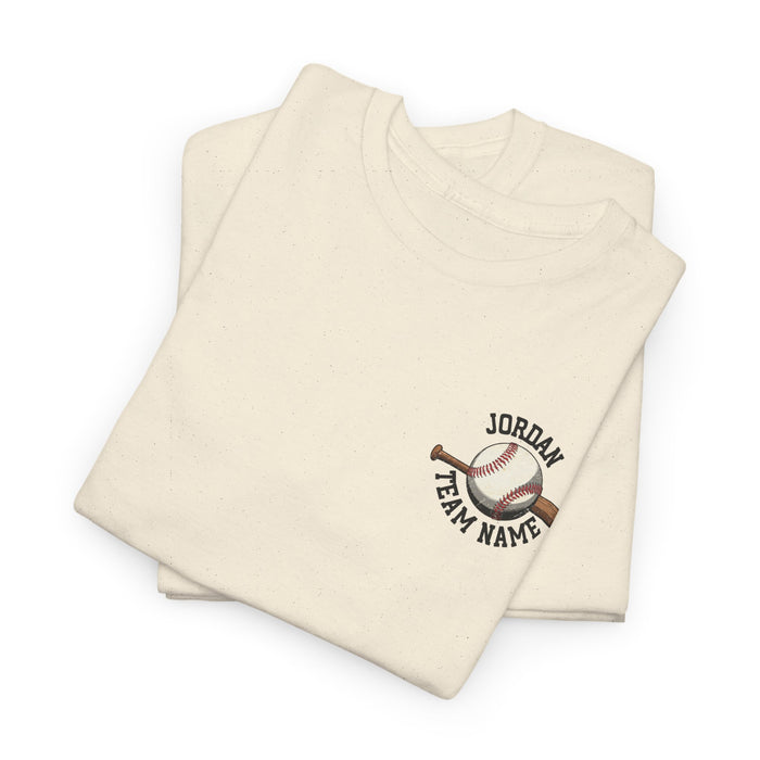 Personalized Baseball Pocket Shirt, Custom Baseball Shirt, Game Day Baseball Tee, Gift for Baseball Players, Custom Baseball Team Shirt