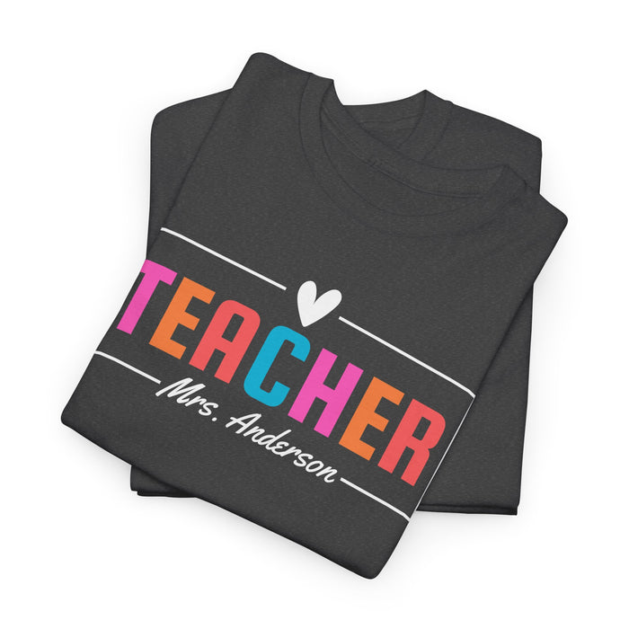 Personalized Teacher Shirt, Custom Teacher Shirt, Gift for Teachers, Kindergarten Teacher Shirt, Teacher Appreciation, Teacher's Day