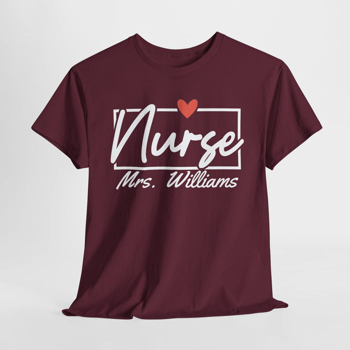 Personalized Nurse Shirt, Custom Nurse Shirt, Gift for Nurses, Nurse Appreciation, Nursing School Tee, Nurse Tee, Registered Nurse Tee