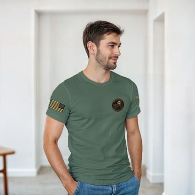 30th Air Defense From Chaos Comes Order Military Shirt Black, Military Green and Sand Color