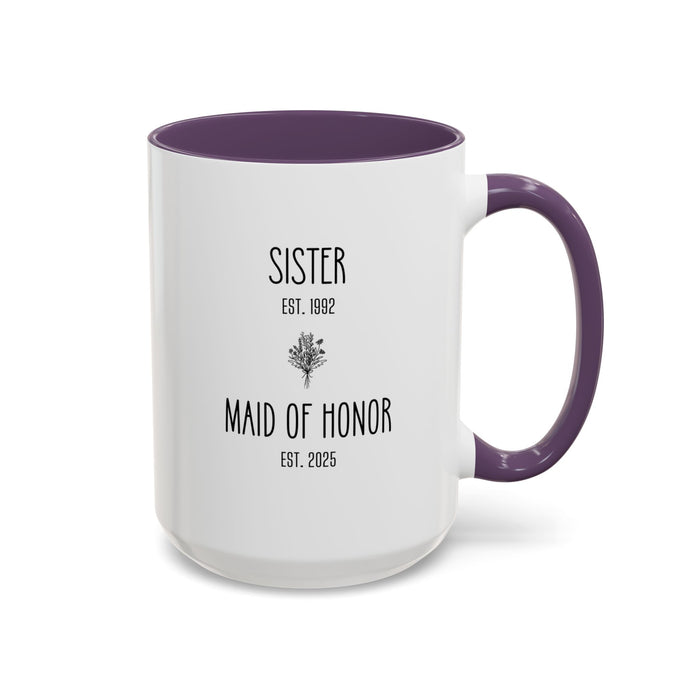 Custom Bridal Party Gift, Bridal Party Mug, Maid of Honor, Proposal Maid of Honor Gift, Personalized Wedding Gift, Wedding Party Gift