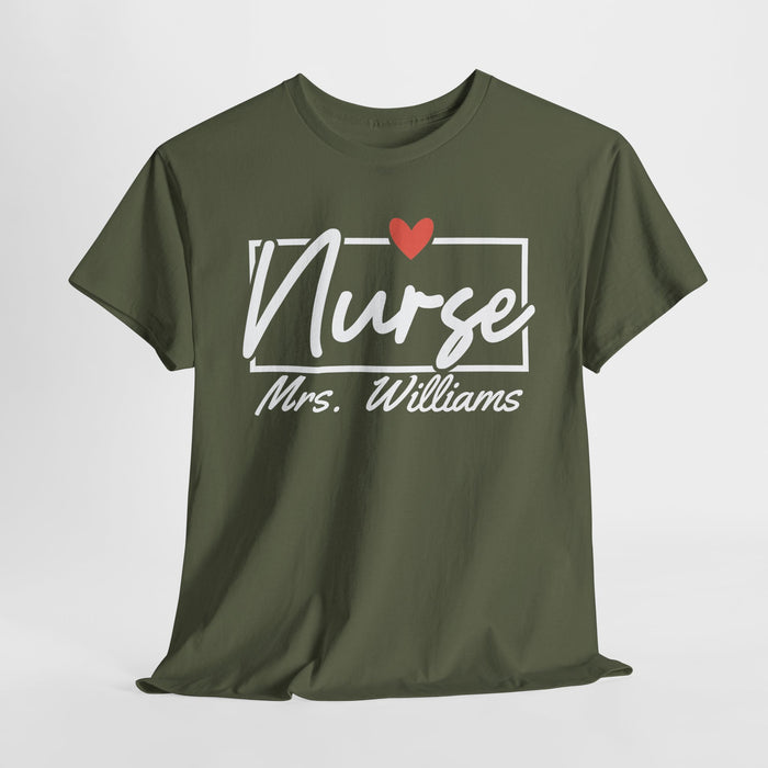 Personalized Nurse Shirt, Custom Nurse Shirt, Gift for Nurses, Nurse Appreciation, Nursing School Tee, Nurse Tee, Registered Nurse Tee