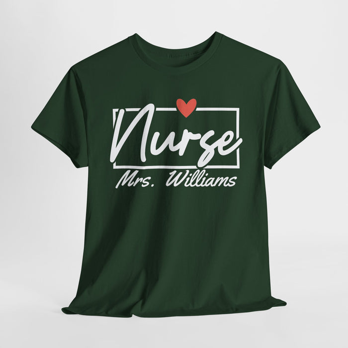Personalized Nurse Shirt, Custom Nurse Shirt, Gift for Nurses, Nurse Appreciation, Nursing School Tee, Nurse Tee, Registered Nurse Tee