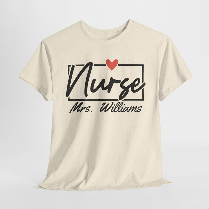 Personalized Nurse Shirt, Custom Nurse Shirt, Gift for Nurses, Nurse Appreciation, Nursing School Tee, Nurse Tee, Registered Nurse Tee
