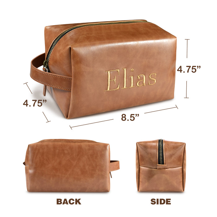 Custom Embroidered PU Toiletry Bag