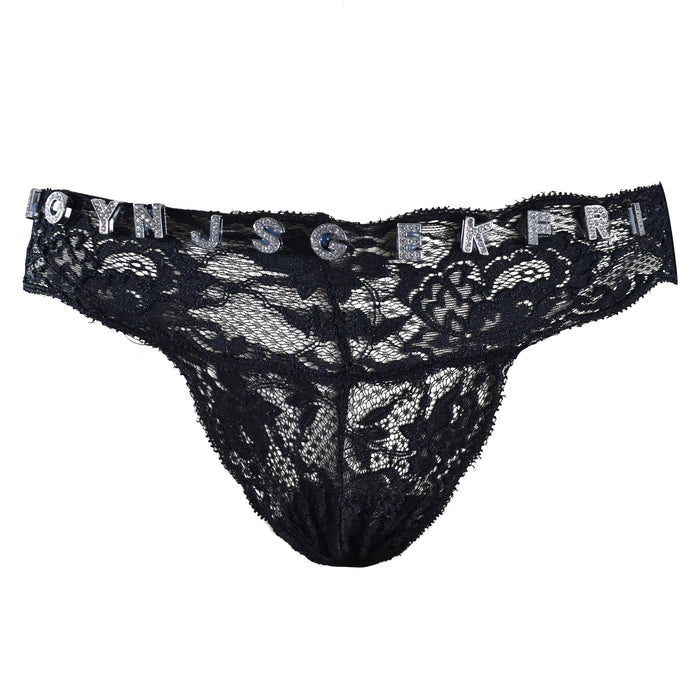 Custom Letter Lace Thong