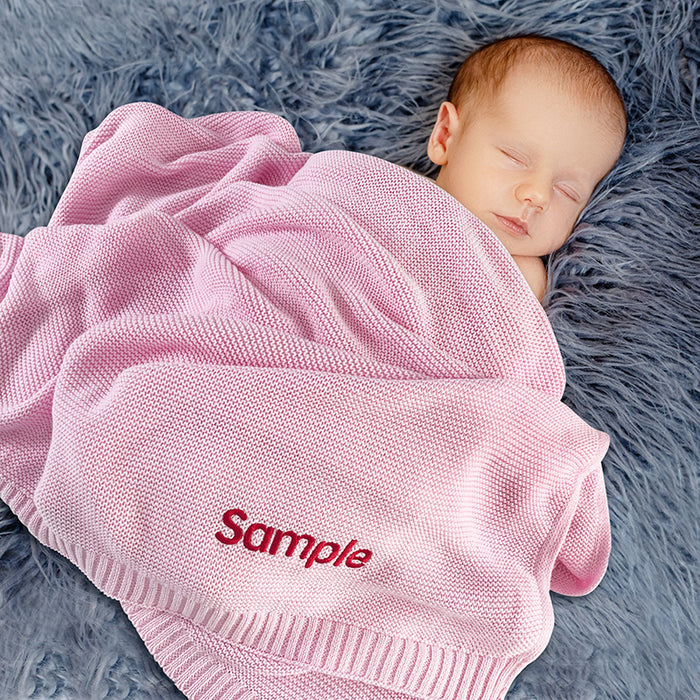 image of Custom Embroidered Blanket