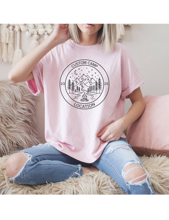 Custom Camp Shirt, Custom Hiking Shirt, Camp Life Shirt, Camping Friend Gift, Summer Camp Shirt, Family Camping, Personalized Camp Shirt