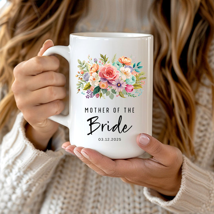Parents of the Bride Mug, Personalized Mother of the Bride Gift, Father of the Bride Gift, Parents Wedding Gift, Father of the Groom Mug
