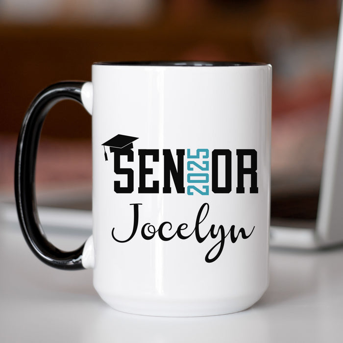 Personalized Graduation Mug, Graduating Class of 2025 Mug, Graduation Coffee Cup, High School Graduation Gifts, College Graduation Gifts