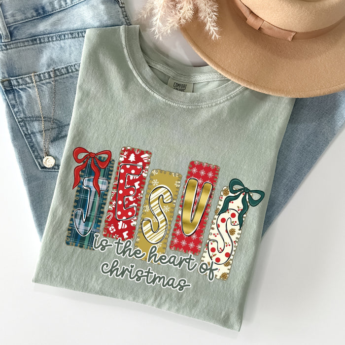 Jesus Is The Heart Of Christmas Comfort Colors Shirt