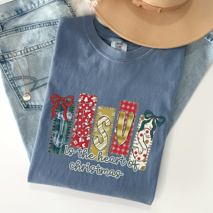 Jesus Is The Heart Of Christmas Comfort Colors Shirt