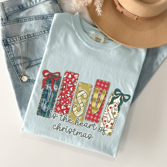 Jesus Is The Heart Of Christmas Comfort Colors Shirt