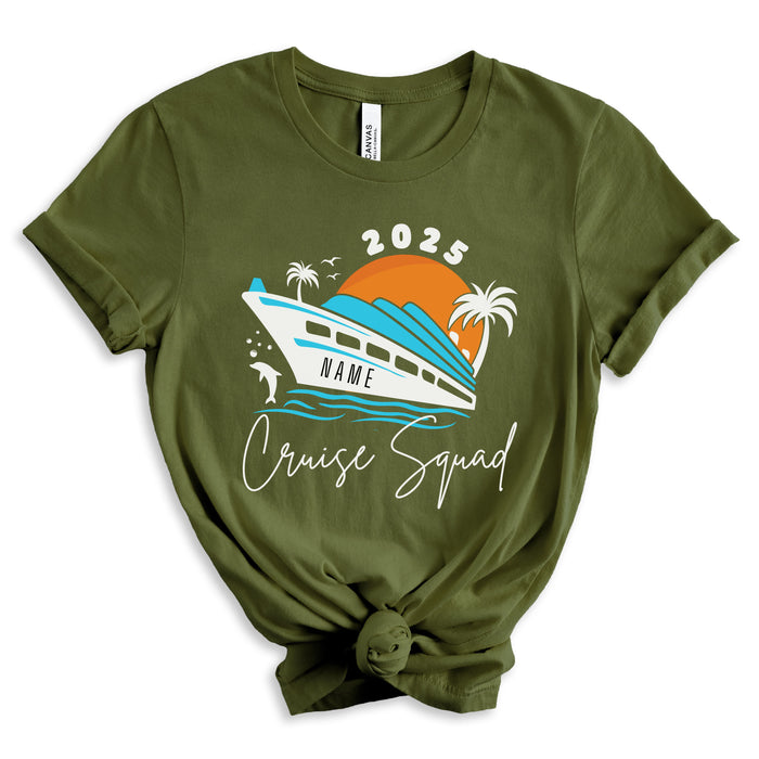 Personalized Cruise Squad Shirt, Custom Travel Shirt, Cruise Crew Shirt, Family Vacation Shirts, Family Vacation, Travel Gift, Vacation Trip
