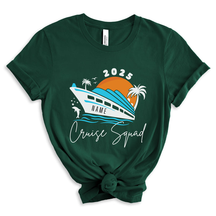 Personalized Cruise Squad Shirt, Custom Travel Shirt, Cruise Crew Shirt, Family Vacation Shirts, Family Vacation, Travel Gift, Vacation Trip